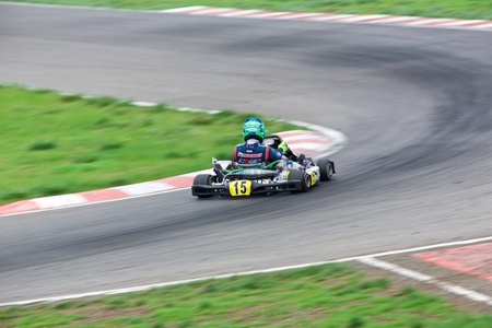 Competition of young pilots on kartingのeditorial素材