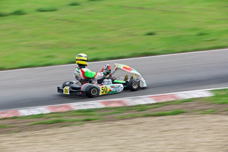 Competition of young pilots on kartingのeditorial素材