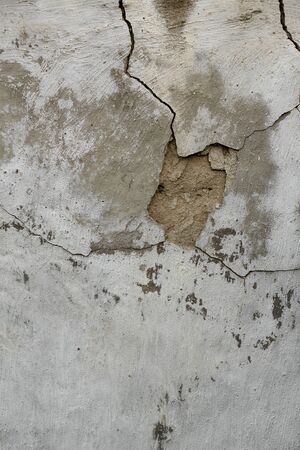 Texture of old cracked concrete wallの写真素材