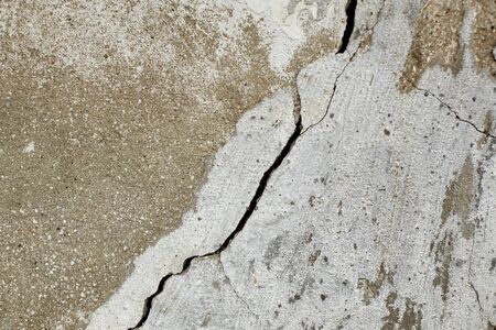 Texture of old cracked concrete wallの写真素材