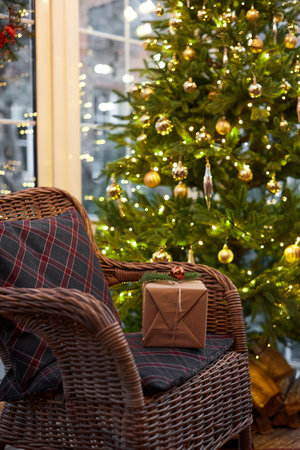 Home Christmas decorationの写真素材