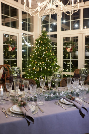 Home Christmas decorationの写真素材