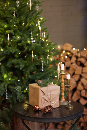 Home Christmas decorationの写真素材