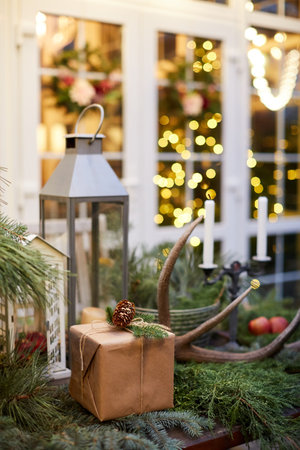 Home Christmas decorationの写真素材