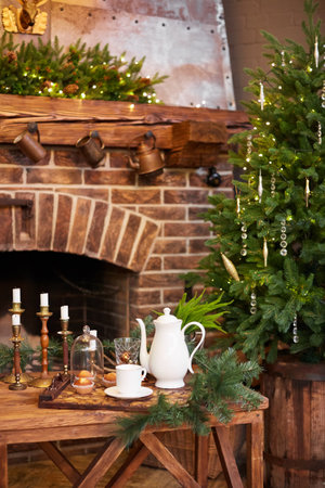 Home Christmas decorationの写真素材