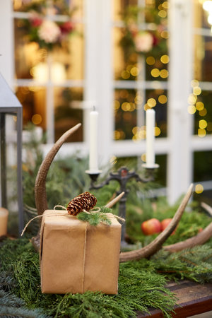 Home Christmas decorationの写真素材