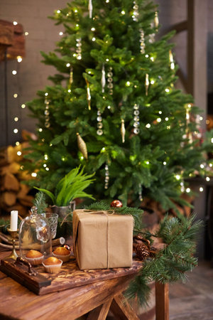 Home Christmas decorationの写真素材