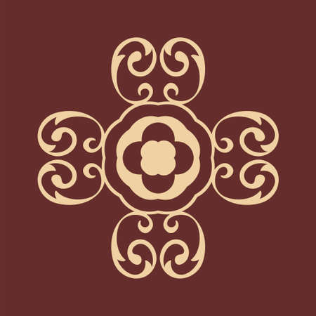 Vintage retro ornament Templateのイラスト素材