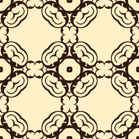 Colored ornamental vintage retro seamless patternのイラスト素材