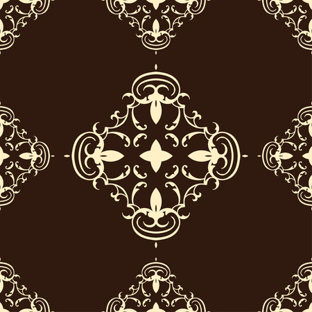 Colored ornamental retro seamless patternのイラスト素材
