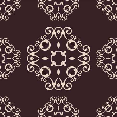 Colored ornamental retro seamless patternのイラスト素材