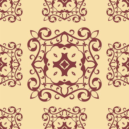 Colored ornamental retro seamless patternのイラスト素材