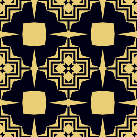 Art Deco Pattern. Seamless background. Geometric design. 1920-30s motifs. Luxury vintage illustrationのイラスト素材
