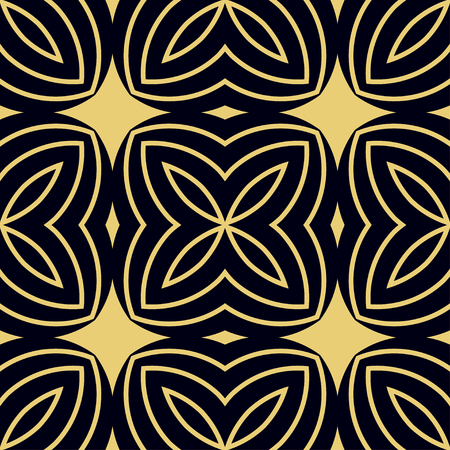 Art Deco Pattern. Seamless background. Geometric design. 1920-30s motifs. Luxury vintage illustrationのイラスト素材