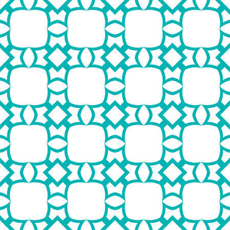 Seamless abstract floral art pattern. Modern vector graphic. Colored deco background. Geometric ornamentのイラスト素材