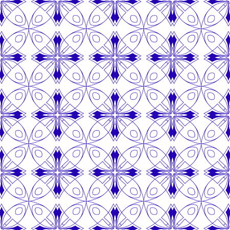 Beautiful colored seamless art pattern. Vintage deco background. Great for fabric and textile, wallpaper, packaging or any desired ideaのイラスト素材