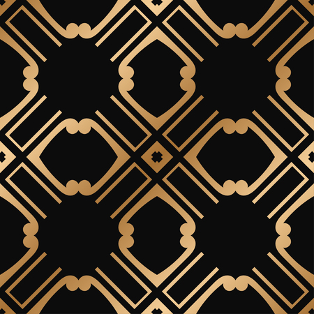 Art Deco seamless vintage wallpaper pattern. Geometric decorative backgroundのイラスト素材