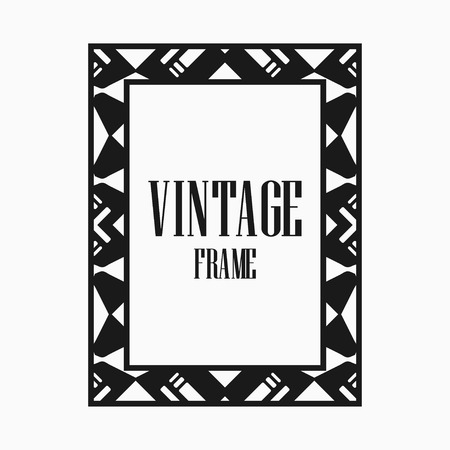 Art deco vintage frame design. Vector illustrationのイラスト素材