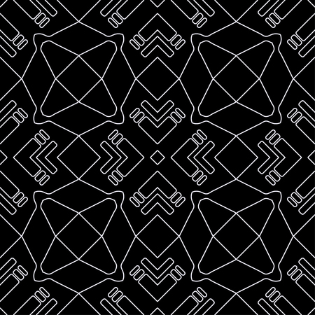 Vintage Art Deco Seamless Pattern. Geometric decorative textureのイラスト素材