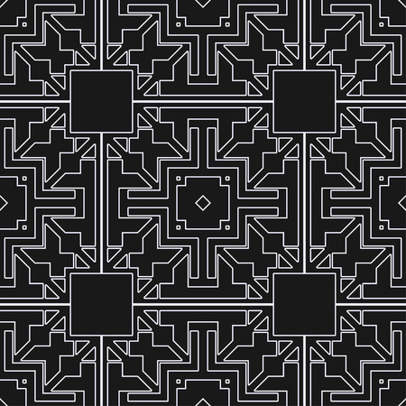 Vintage Art Deco Seamless Pattern. Geometric decorative textureのイラスト素材