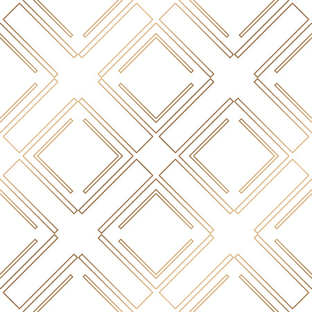 Art Deco Pattern. Seamless golden background. Minimalistic geometric design. Vector line design. 1920-30s motifs. Luxury vintage illustrationのイラスト素材
