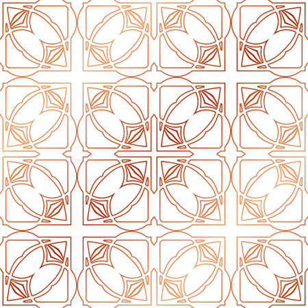 Art Deco Pattern. Seamless golden background. Minimalistic geometric design. Vector line design. 1920-30s motifs. Luxury vintage illustrationのイラスト素材
