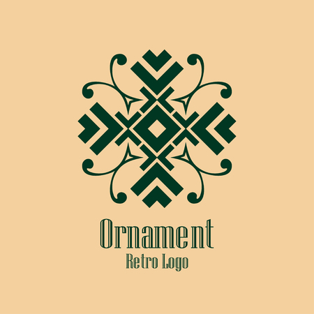 Art deco vintage badge logo retro design vector illustrationのイラスト素材