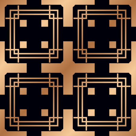 Vintage Art Deco Seamless Pattern. Geometric decorative texture.のイラスト素材