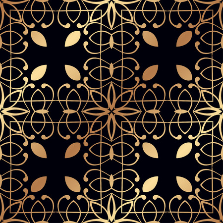 Vintage Art Deco Seamless Pattern. Geometric decorative texture.のイラスト素材