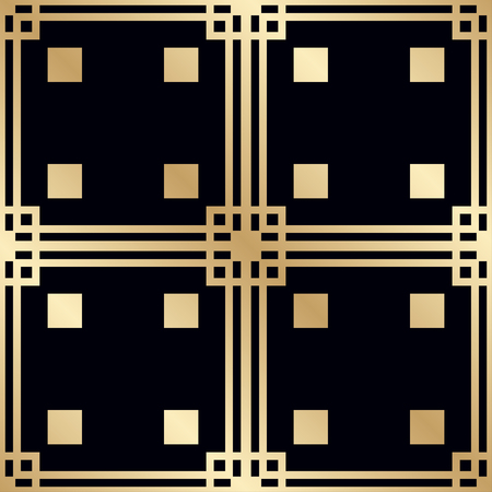 Vintage Art Deco Seamless Pattern. Geometric decorative texture.のイラスト素材