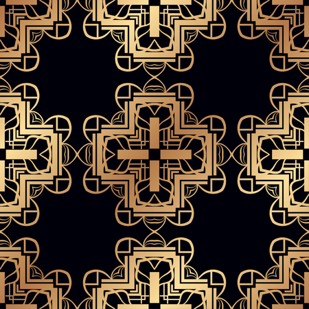 Vintage Art Deco Seamless Pattern. Geometric decorative texture.のイラスト素材