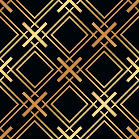 Vintage Art Deco Seamless Pattern. Geometric decorative texture.のイラスト素材