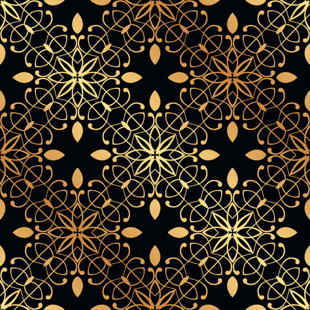 Vintage Art Deco Seamless Pattern. Geometric decorative texture.のイラスト素材