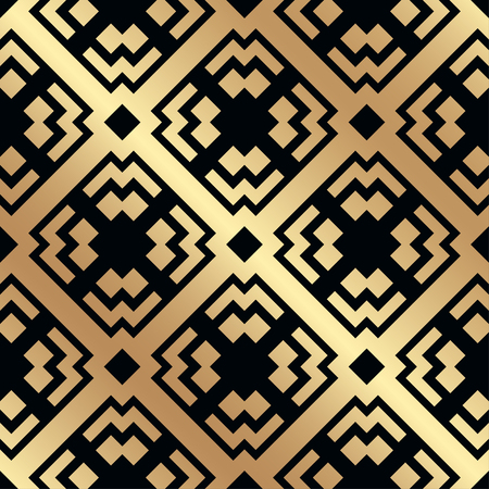 Vintage Art Deco Seamless Pattern. Geometric decorative texture.のイラスト素材