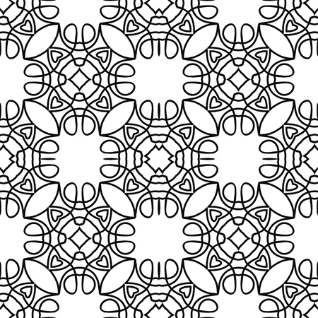 Abstract seamless retro art deco vintage ornamental backgroundのイラスト素材