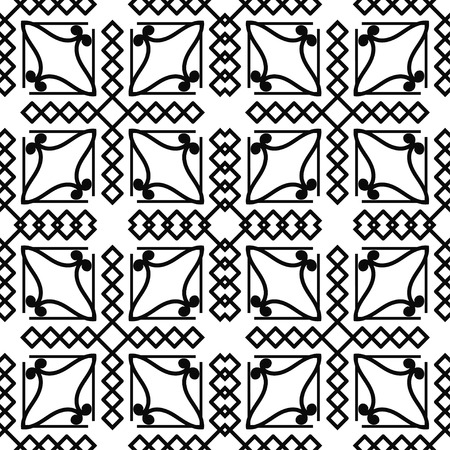 Abstract seamless retro art deco vintage ornamental backgroundのイラスト素材