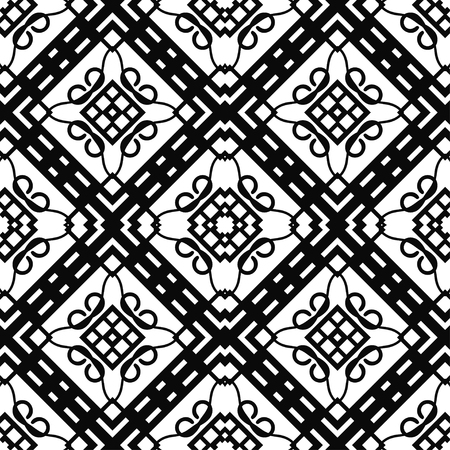 Abstract seamless retro art deco vintage ornamental backgroundのイラスト素材