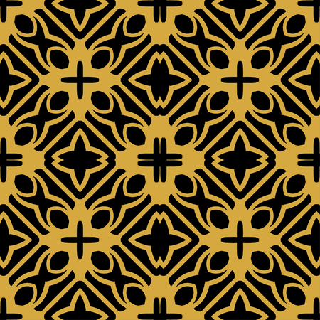 Abstract seamless retro art deco vintage ornamental backgroundのイラスト素材