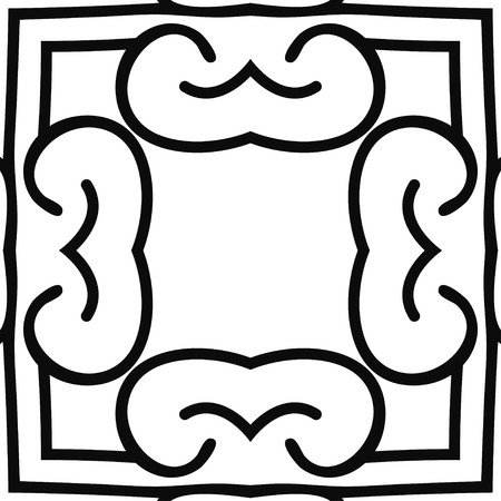 Vector modern geometric tile pattern. Abstract art deco geometrical vintage backgroundのイラスト素材