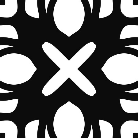 Vector modern geometric tile pattern. Abstract art deco geometrical vintage backgroundのイラスト素材