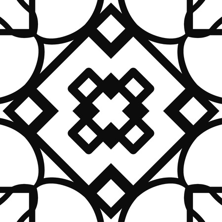 Vector modern geometric tile pattern. Abstract art deco geometrical vintage backgroundのイラスト素材