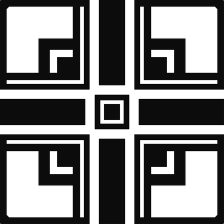 Vector modern geometric tile pattern. Abstract art deco geometrical vintage backgroundのイラスト素材