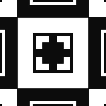 Vector modern geometric tile pattern. Abstract art deco geometrical vintage backgroundのイラスト素材