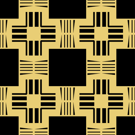 Vector modern geometric tiles pattern. Abstract geometric art deco seamless luxury backgroundのイラスト素材