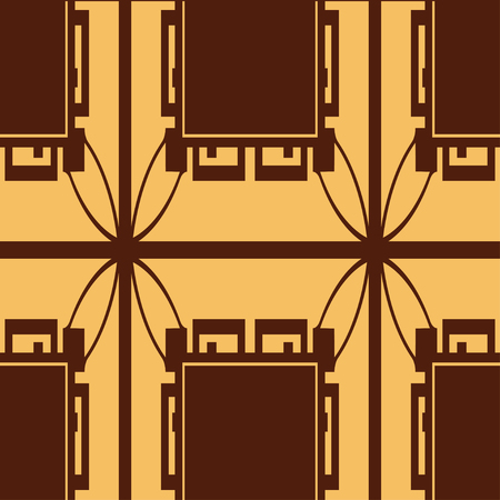 Seamless Art Deco Pattern. Vintage minimalistic background. Abstract Luxury Illustrationのイラスト素材