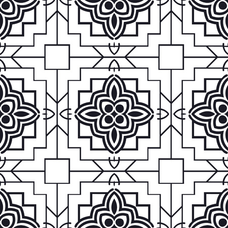 Seamless geometric modern art deco pattern backgroundのイラスト素材