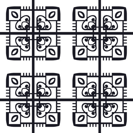 Abstract pattern in arabian style. Seamless vector background. Graphic modern art deco patternのイラスト素材