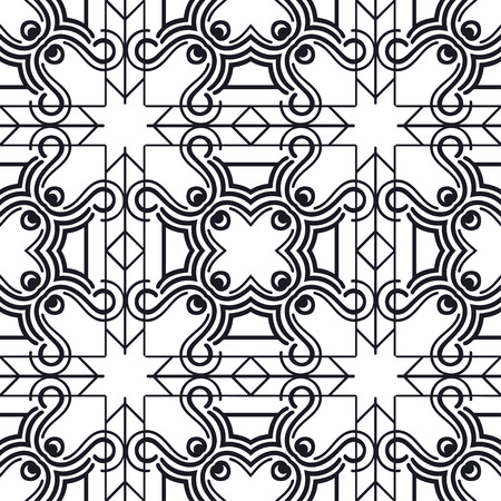 Seamless geometric modern art deco pattern backgroundのイラスト素材