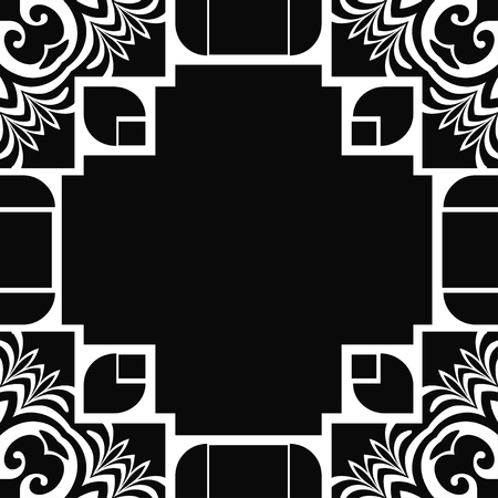 Abstract pattern in arabian style. Seamless vector background. Graphic modern art deco patternのイラスト素材