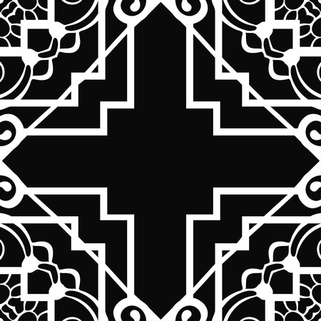 Seamless geometric modern art deco pattern backgroundのイラスト素材